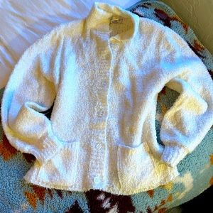 Vintage Peck & Peck Women’s snow  white cardigan button up sweater